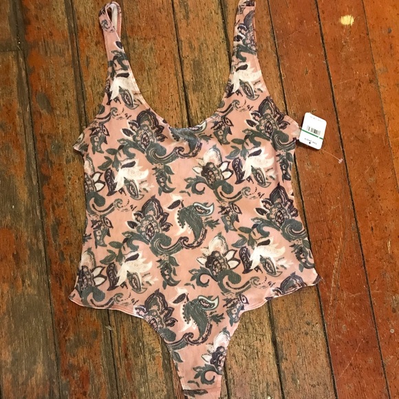 NWT Freepeople Intimately paisley bodysuit - Picture 2 of 4